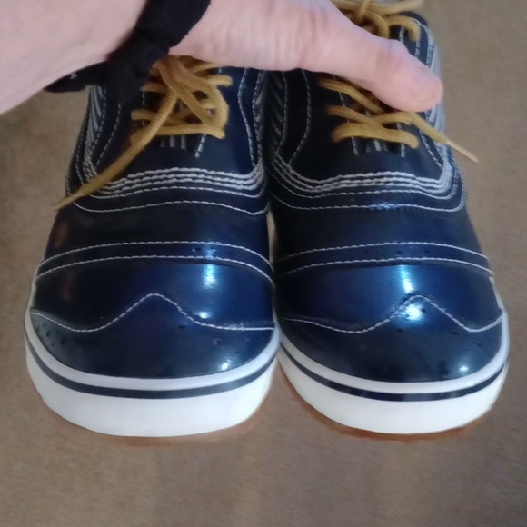 Sorel Tivoli Oxfords Navy Blue Waterproof Duck Shoes  Size 9.5 Like New - Picture 5 of 8